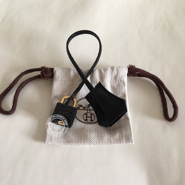 Hermès Kelly 35cm Black Lizard GHW - Vintage