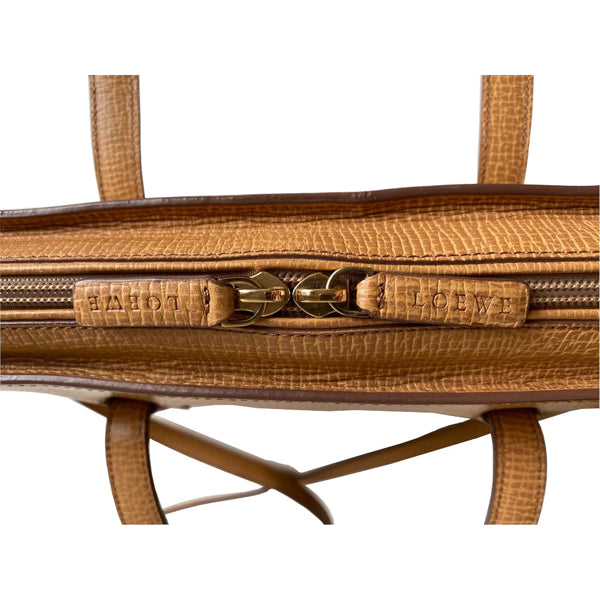 Loewe Briefcase Handbag with Gold Hardware