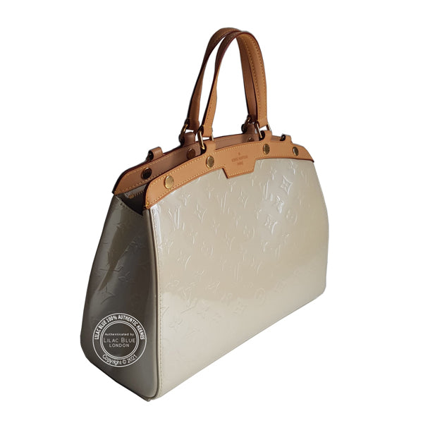 Louis Vuitton Brea MM Blanc Corail Monogram Vernis