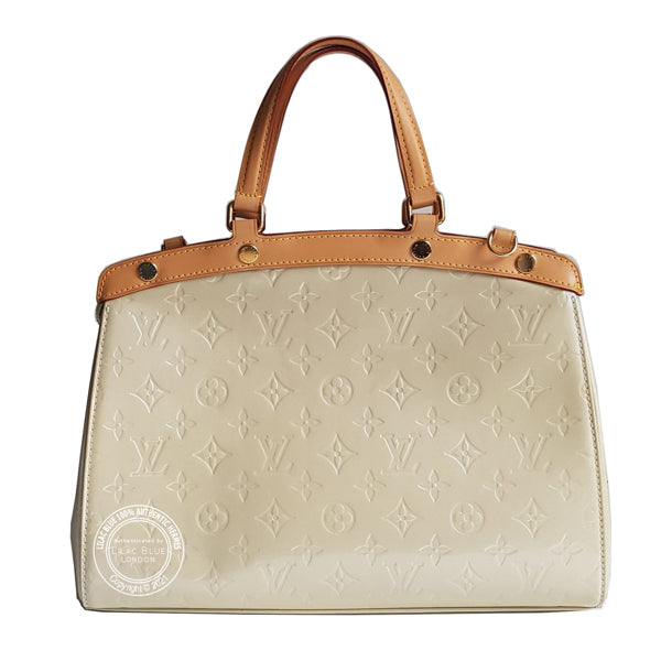 Louis Vuitton Brea MM Blanc Corail Monogram Vernis