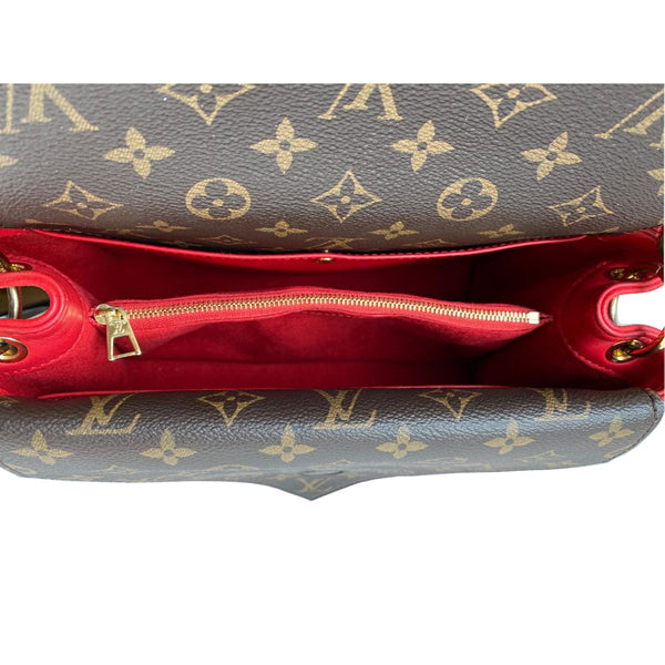 Louis Vuitton Double V Red Calf Leather/Monogram Canvas GHW - Preloved