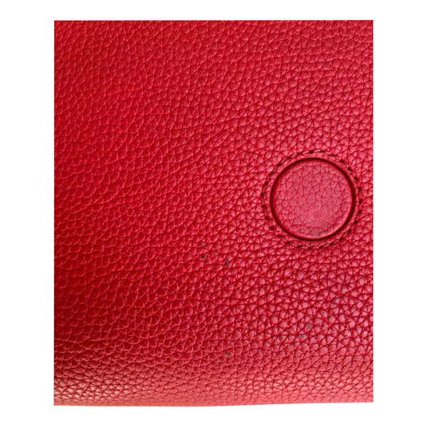 Louis Vuitton Double V Red Calf Leather/Monogram Canvas GHW - Preloved