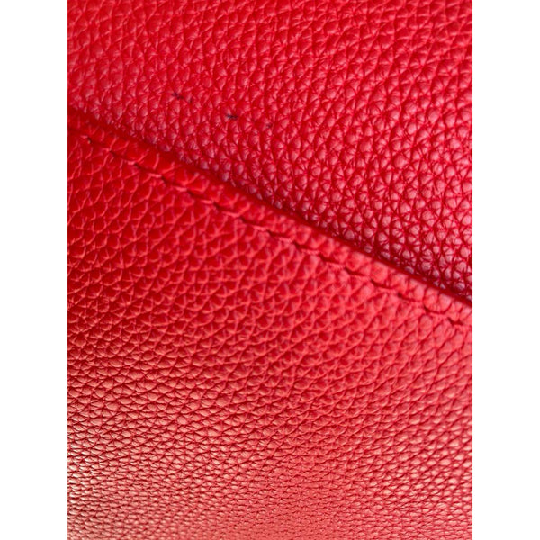 Louis Vuitton Double V Red Calf Leather/Monogram Canvas GHW - Preloved