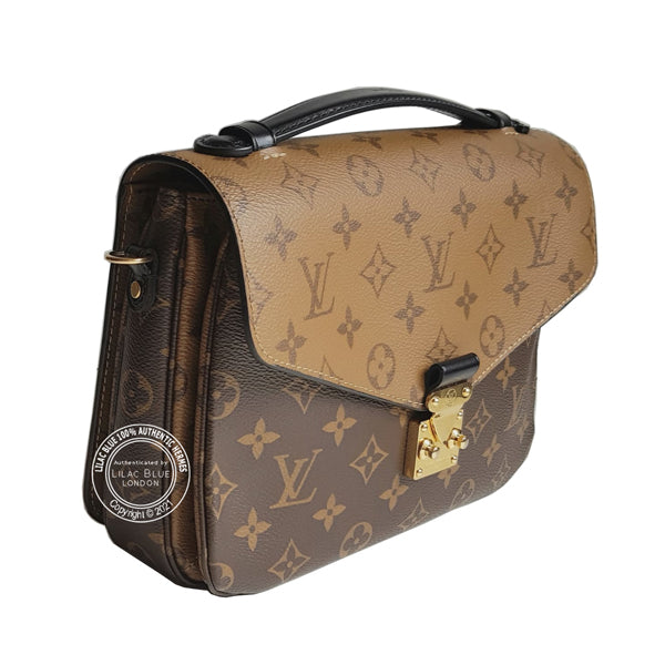Louis Vuitton Pochette Metis Monogram Reverse GHW - Preloved