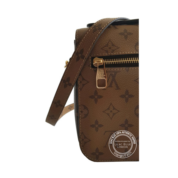 Louis Vuitton Pochette Metis Monogram Reverse GHW - Preloved