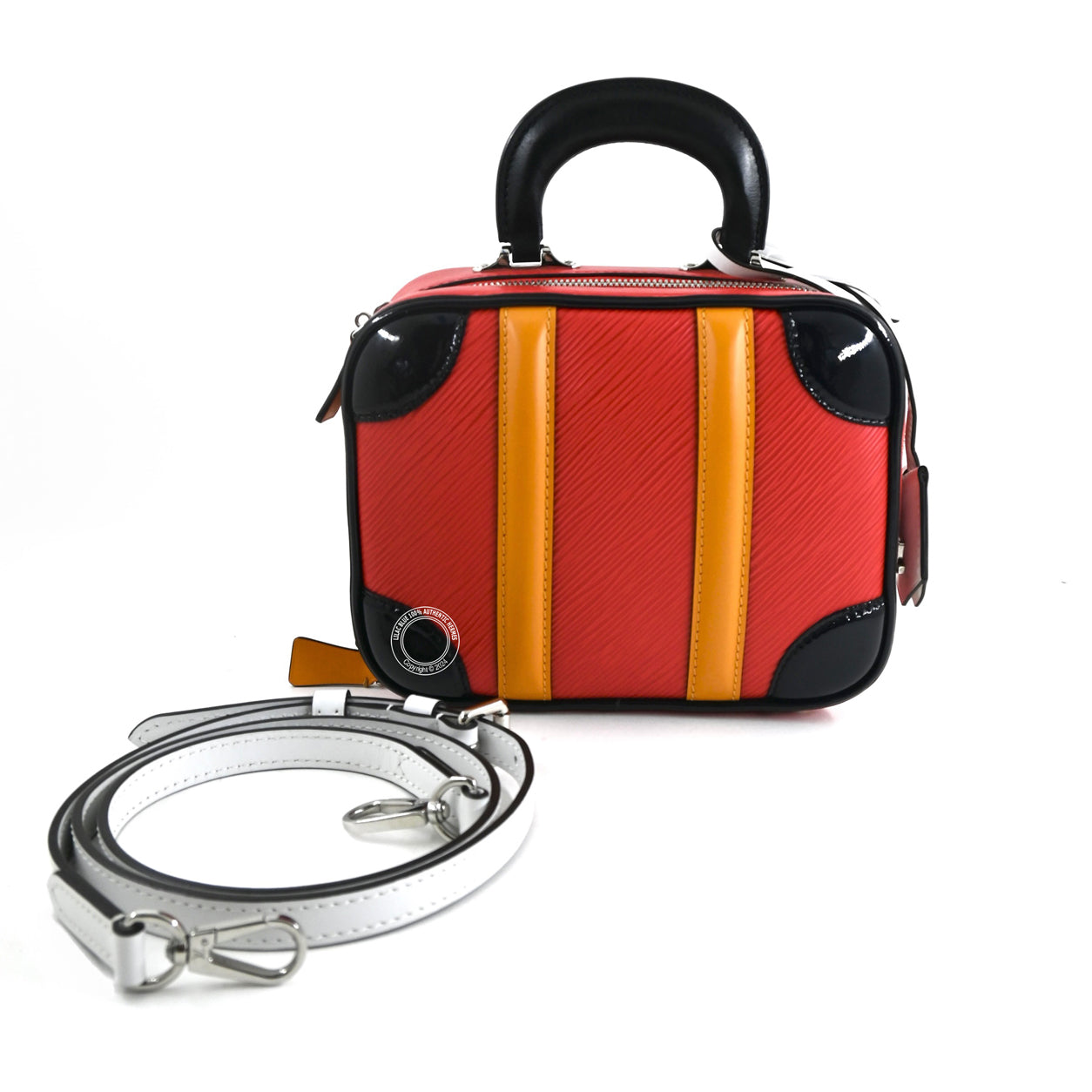 Louis Vuitton Valisette Red/Orange/Black BB Epi leather Silver