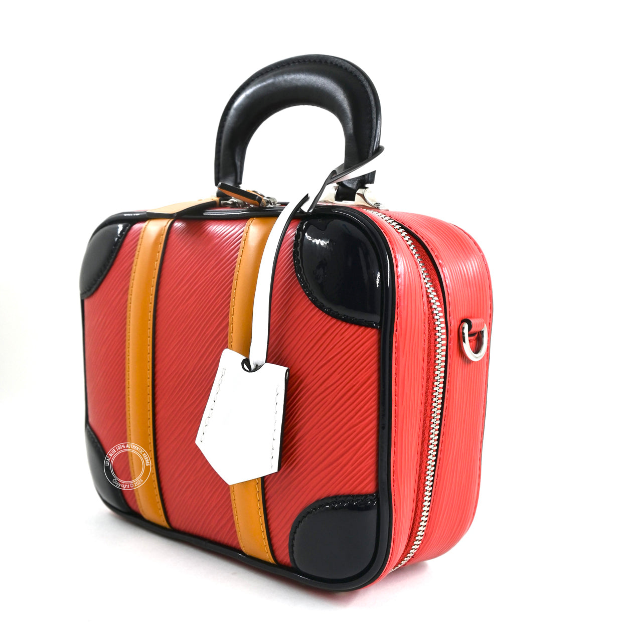 Louis Vuitton Valisette Red/Orange/Black BB Epi leather Silver