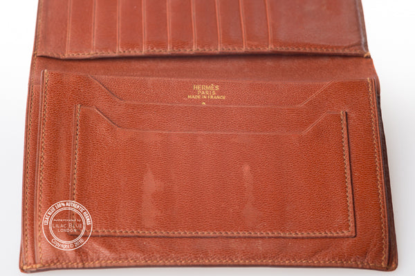 Hermès Brown Men's Wallet. Crocodile - Preloved