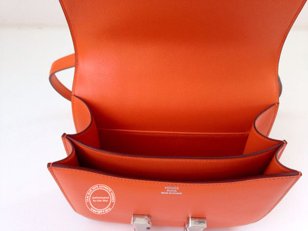 Hermès Constance 18cm Orange Epsom PHW