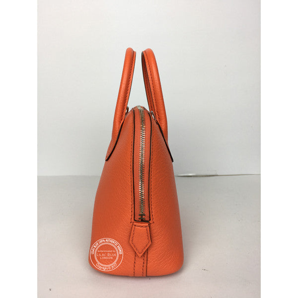 Hermès Mini Bolide Orange Poppy Chevre Mysore