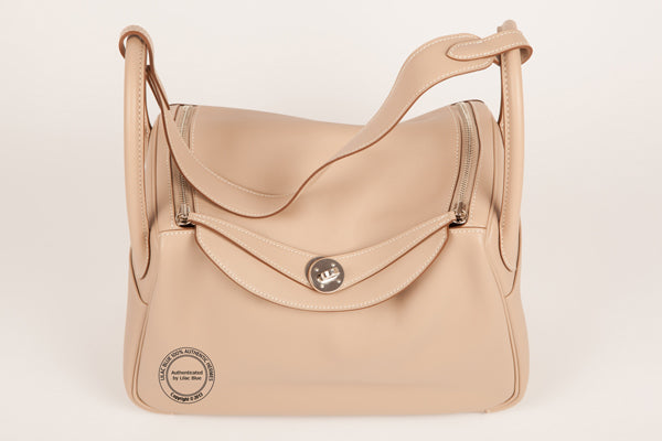 Hermès Lindy 30cm Argile Swift PHW
