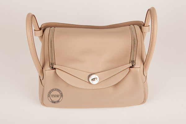 Hermès Lindy 30cm Argile Swift PHW