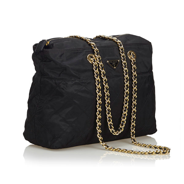 Prada Tessuto in Black Quilted Nylon - Preloved