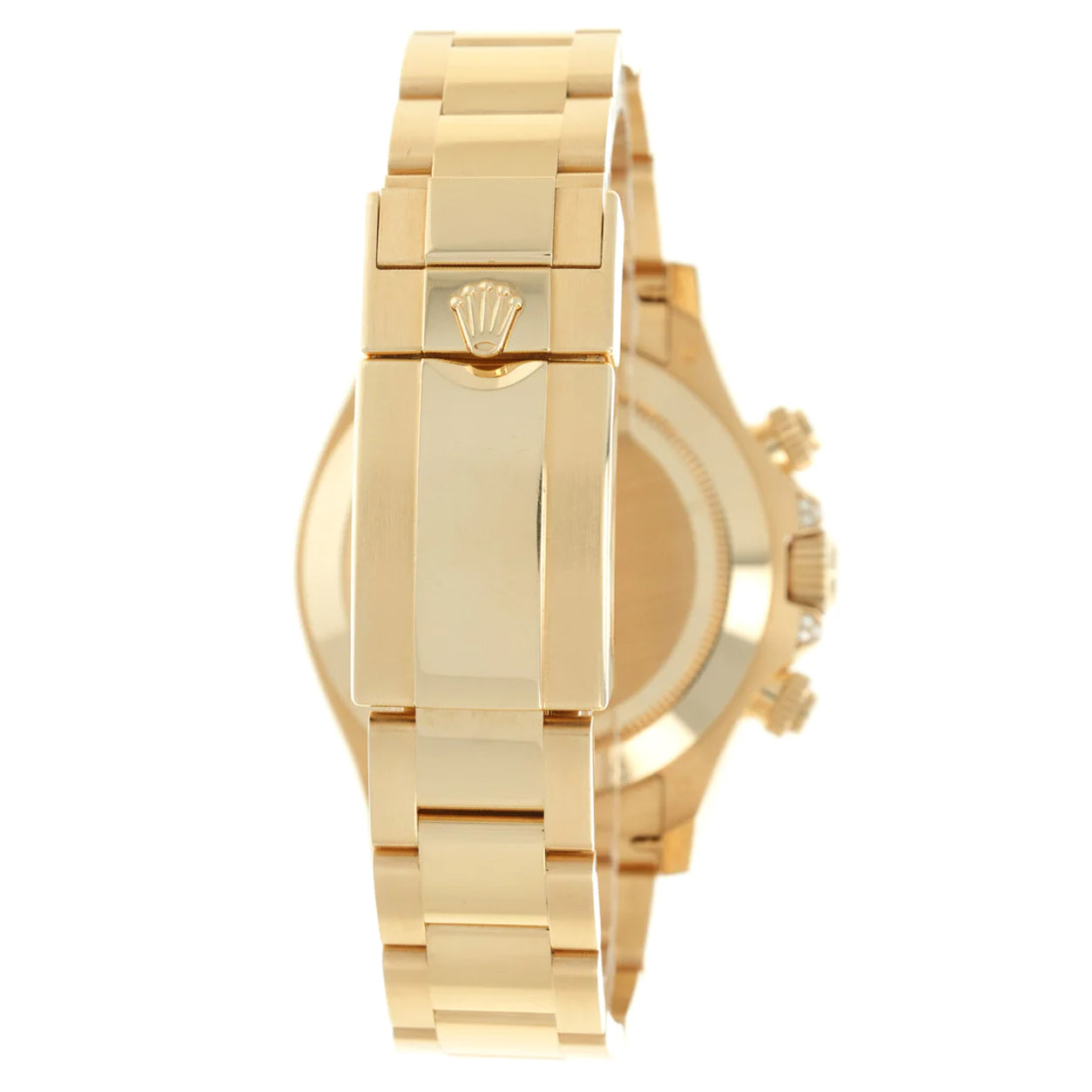 Rolex Daytona 40mm Rainbow Yellow Gold Black Dial 116598