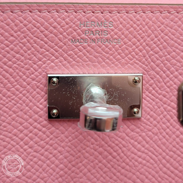 Hermès Kelly Wallet to Go Rose Confetti Epsom PHW