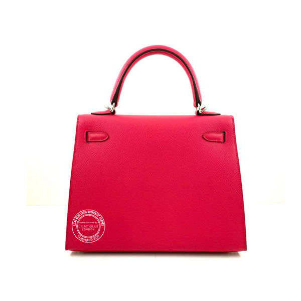 Hermès Kelly 25cm Rose Extreme Epsom PHW