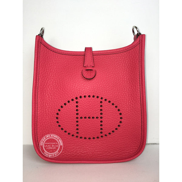 Hermès Evelyne 16cm Rose Extreme Mini Clemence