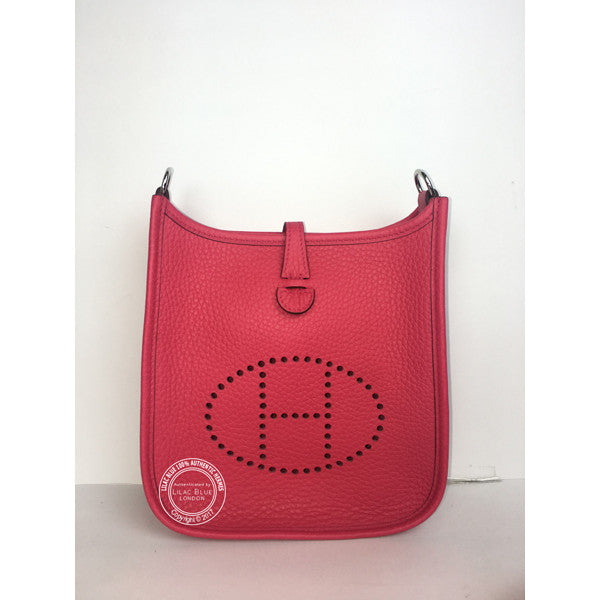 Hermès Evelyne 16cm Rose Extreme Mini Clemence