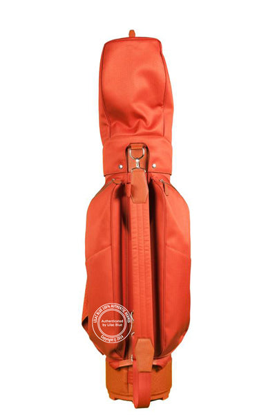 Hermès Limited Edition Sac A Golf Chevron & Brique Buffalo Leather PHW