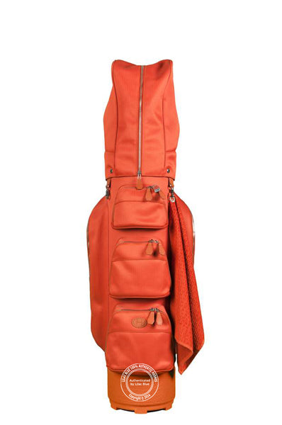 Hermès Limited Edition Sac A Golf Chevron & Brique Buffalo Leather PHW