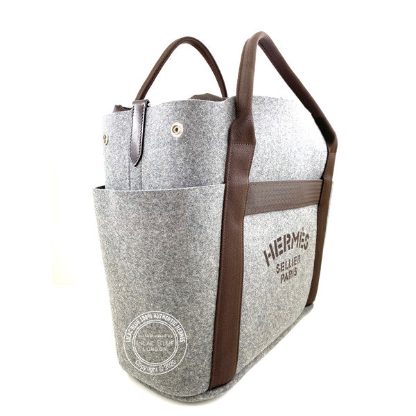 Hermès Sac de Pansage Groom Felt PHW