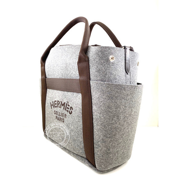Hermès Sac de Pansage Groom Felt PHW