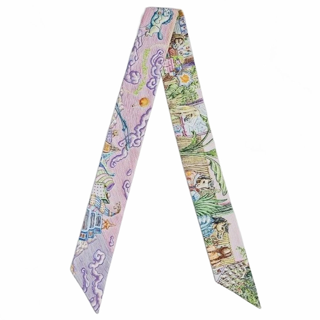 Hermès Twilly City of Light. Rose/Violet/Multi