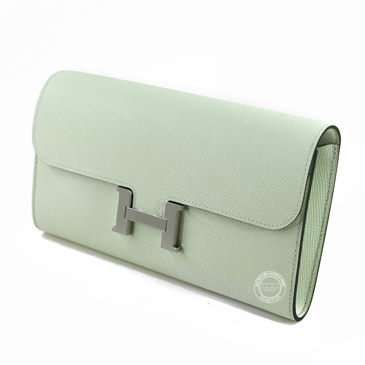 Hermès Constance Wallet To Go Vert Fizz Epsom PHW