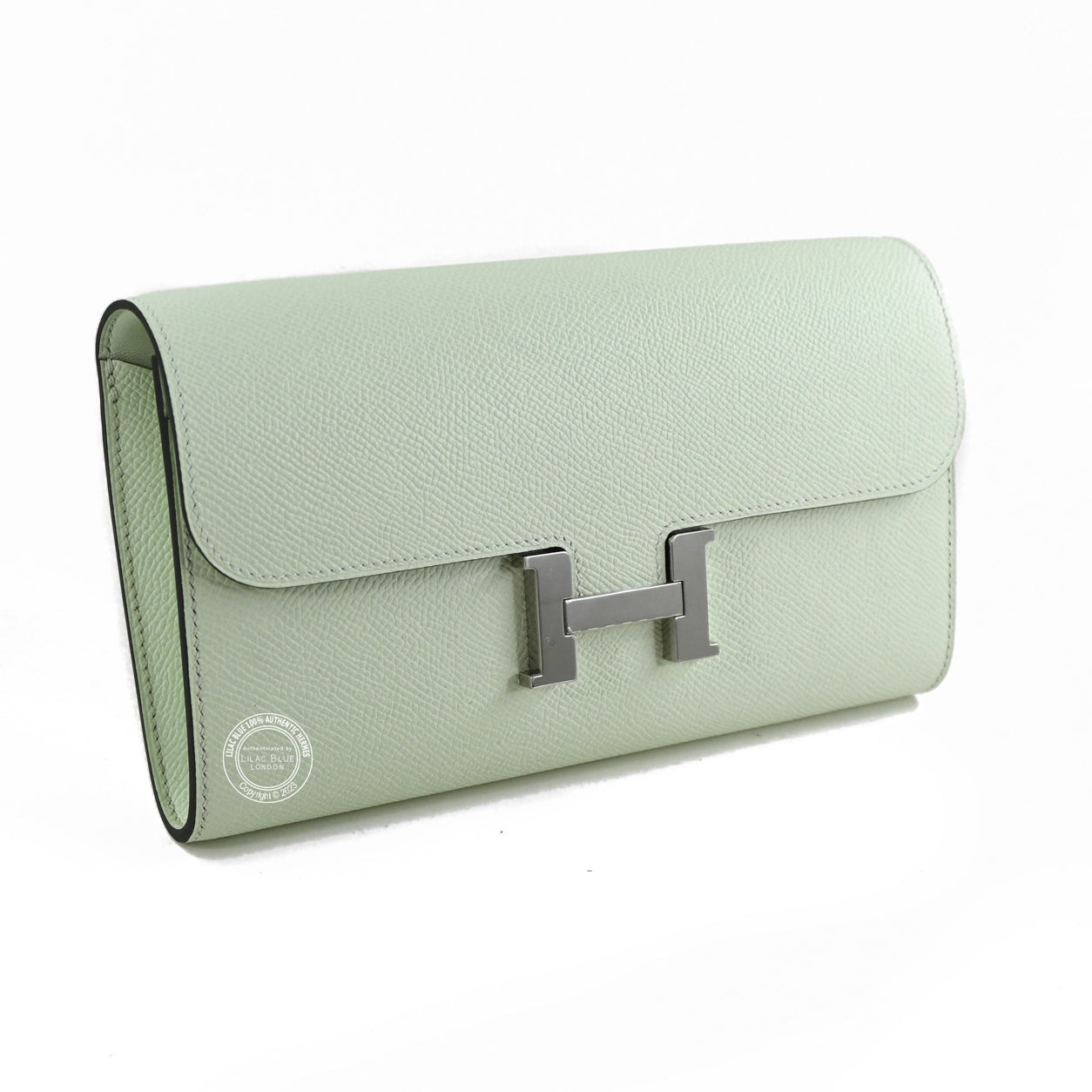 Hermès Constance Wallet To Go Vert Fizz Epsom PHW