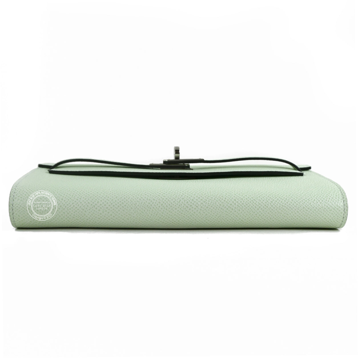Hermès Kelly Wallet to Go Vert Fizz Epsom PHW