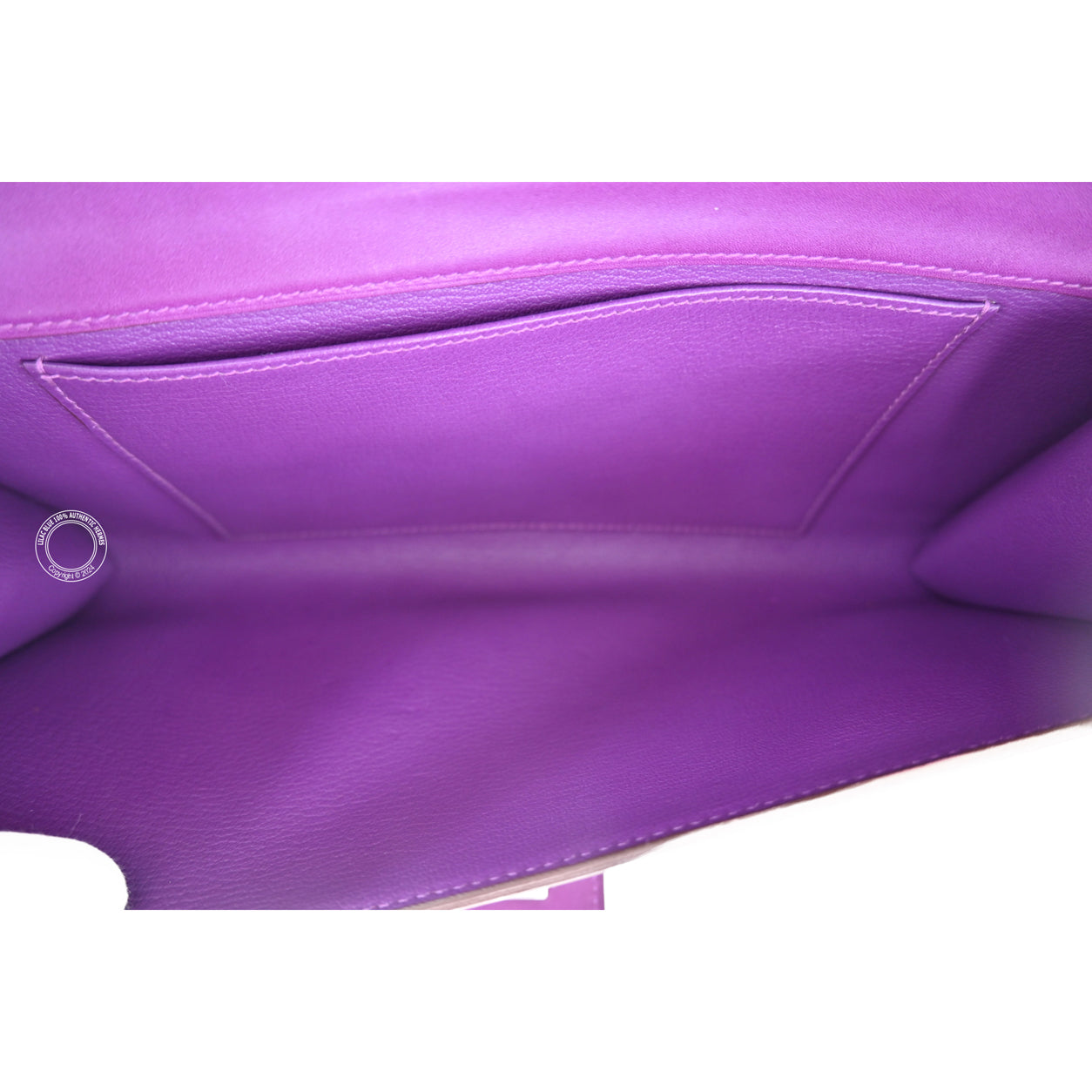 Hermès Medor Clutch Violet Tadelakt PHW - Preloved