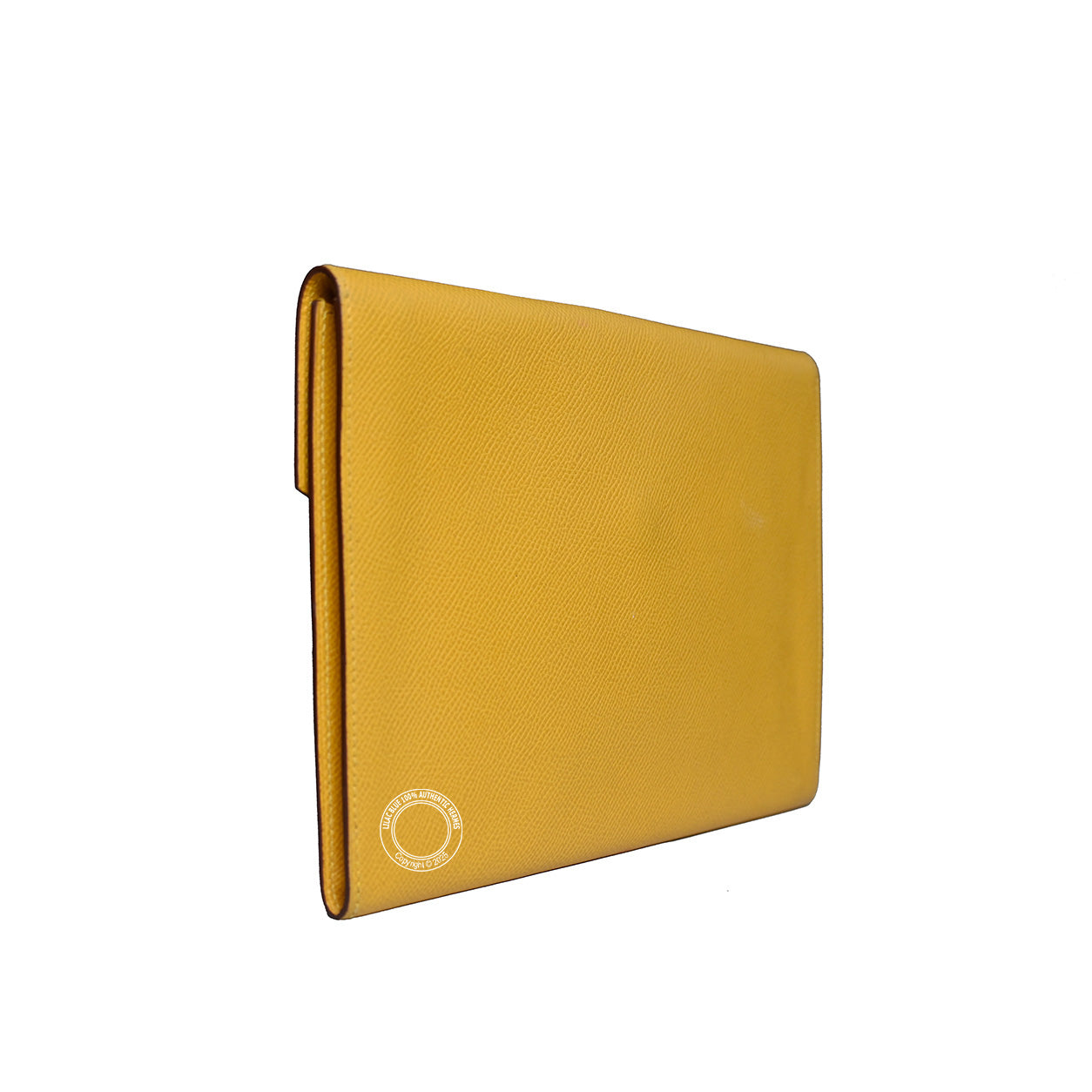 Hermès Rio Envelope Clutch 24cm Yellow Epsom - Vintage