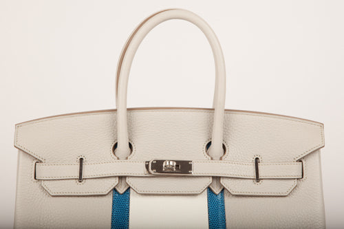 Hermès Birkin 35cm Gris Tourterelle Club Clemence PHW