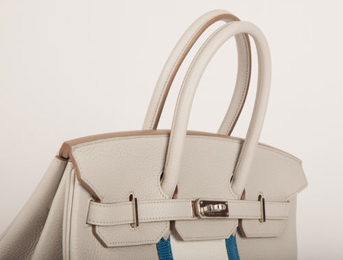Hermès Birkin 35cm Gris Tourterelle Club Clemence PHW