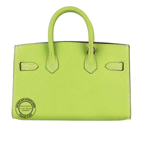 Hermès Birkin 15cm Kiwi Micro Epsom PHW - Preloved