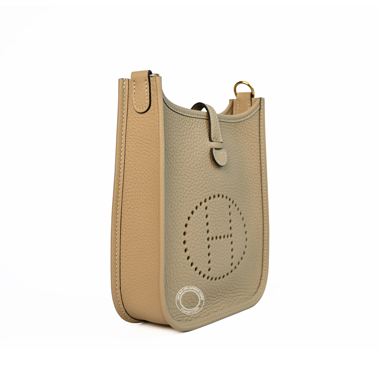 Hermes Evelyne 16cm Trench Clemence GHW