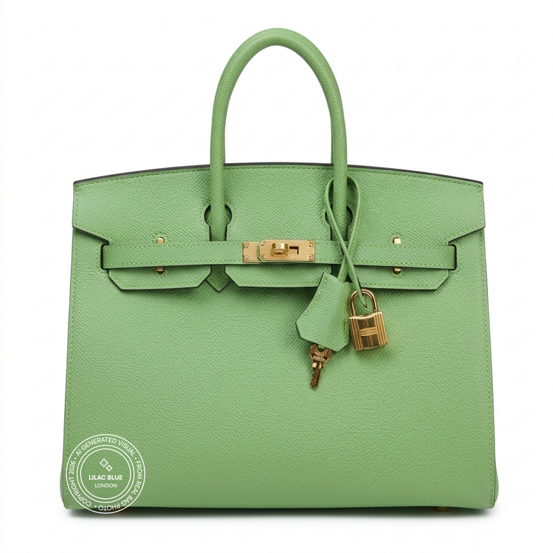 Hermès Birkin 25cm Vert Criquet Epsom GHW