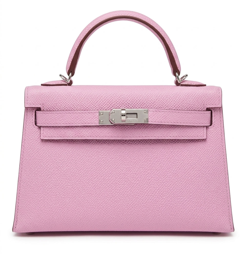 Hermès Kelly 20cm Mauve Sylvestre Epsom PHW
