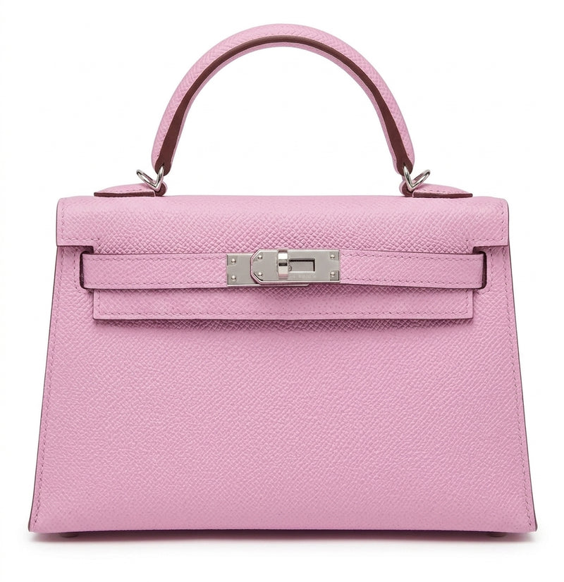 Hermès Kelly 20cm Mauve Sylvestre Epsom PHW