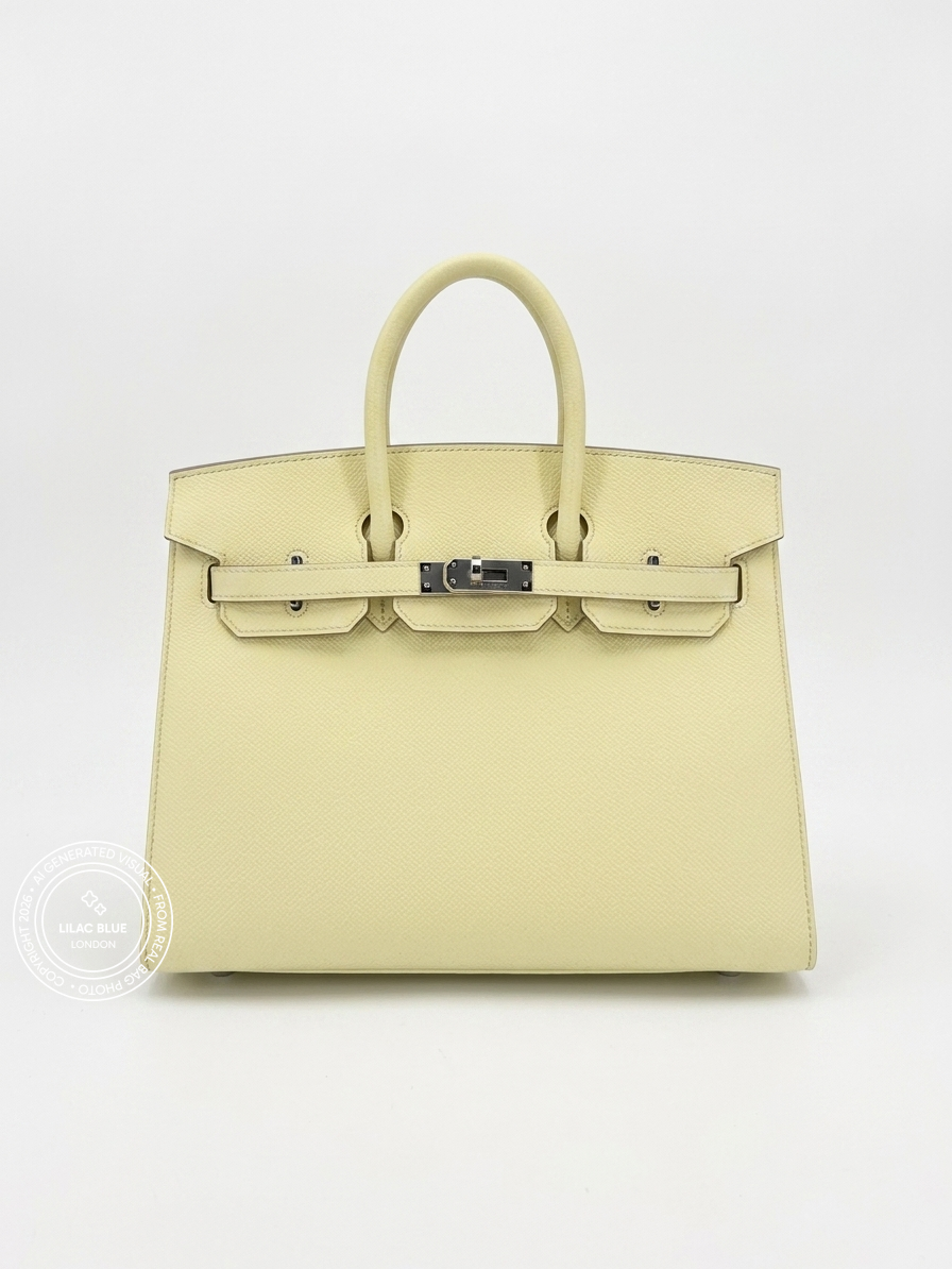 Hermès Birkin Sellier 25cm Jaune Milton Epsom PHW
