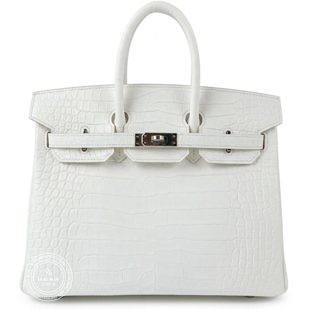 Hermès Birkin 25cm Matte Croc PHW