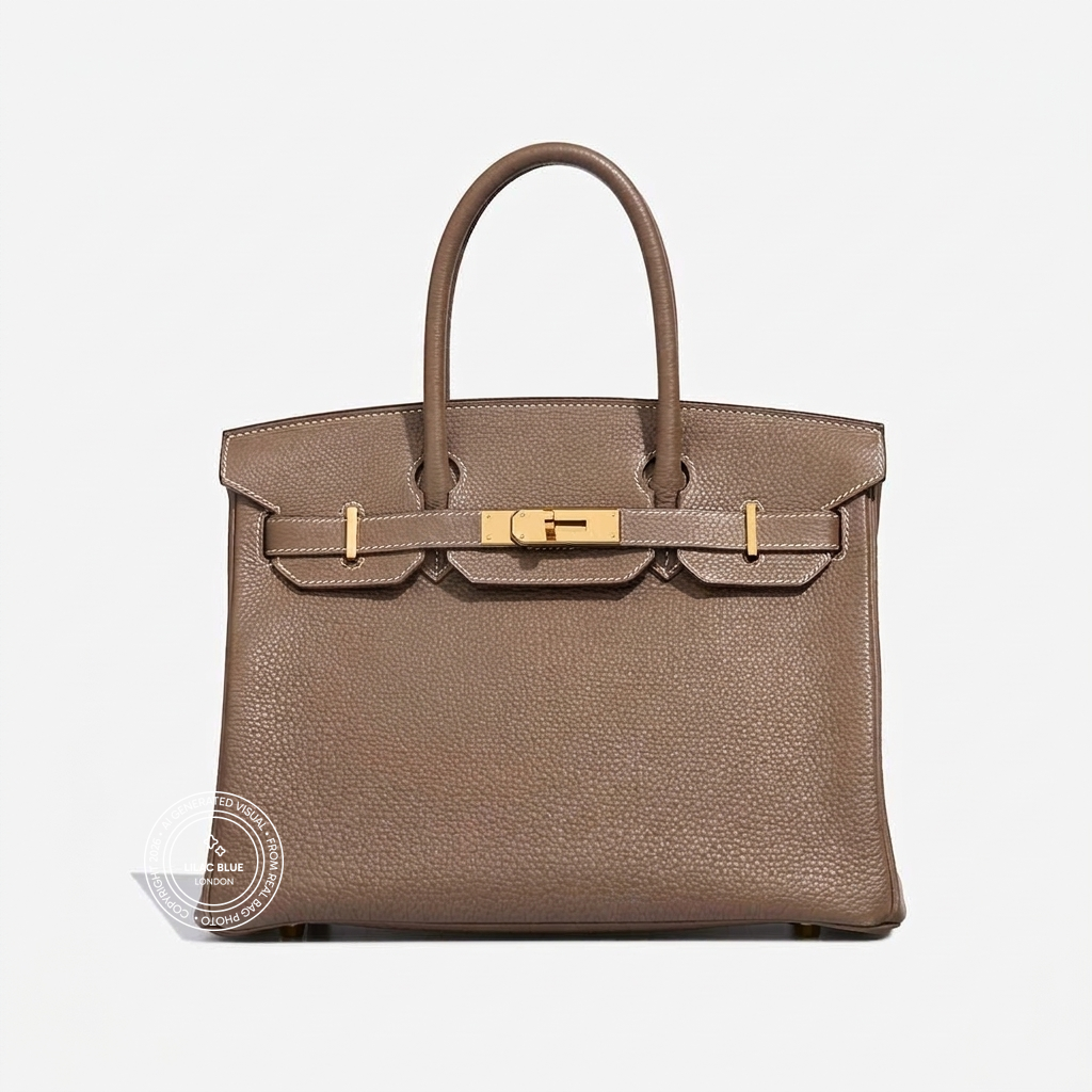Hermès Birkin 30cm Etoupe Togo GHW - Preloved