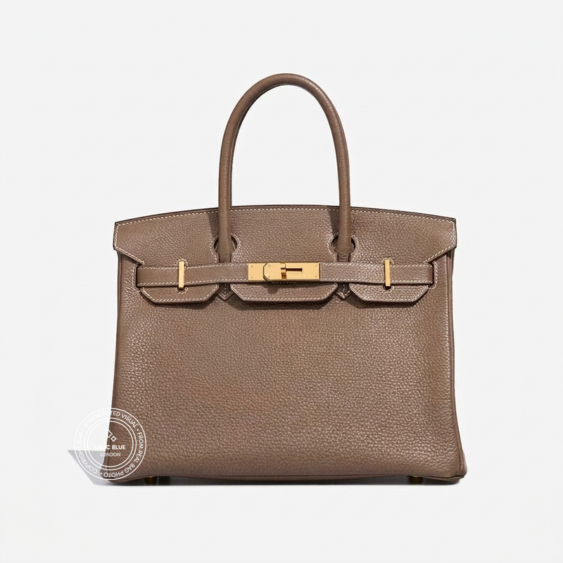 Hermès Birkin 30cm Etoupe Togo GHW - Preloved