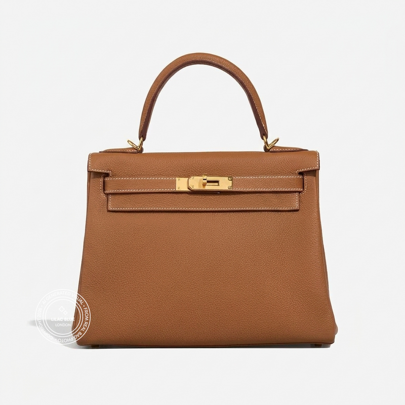 Hermès Kelly 28cm Gold Togo GHW - Preloved