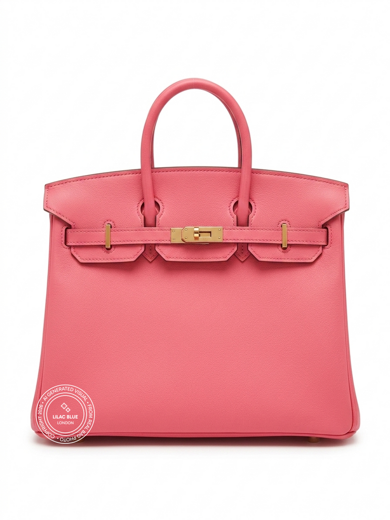 Hermès Birkin 25cm Rose Lipstick Swift GHW - Preloved