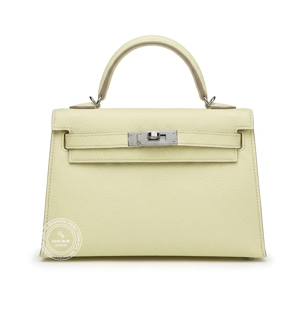 Hermès Kelly 20cm Jaune Milton Epsom PHW