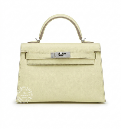 Hermès Kelly 20cm Jaune Milton Epsom PHW