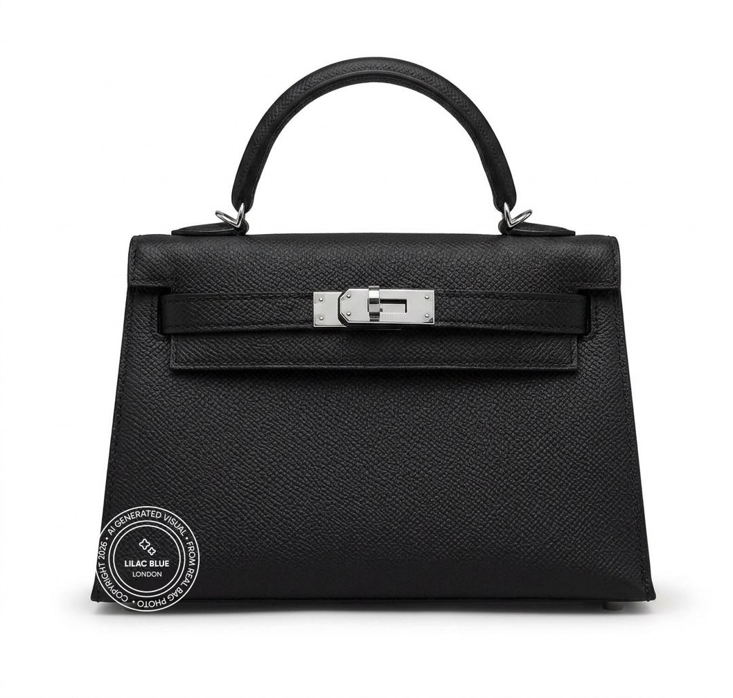 Hermès Kelly 20cm Black Epsom PHW