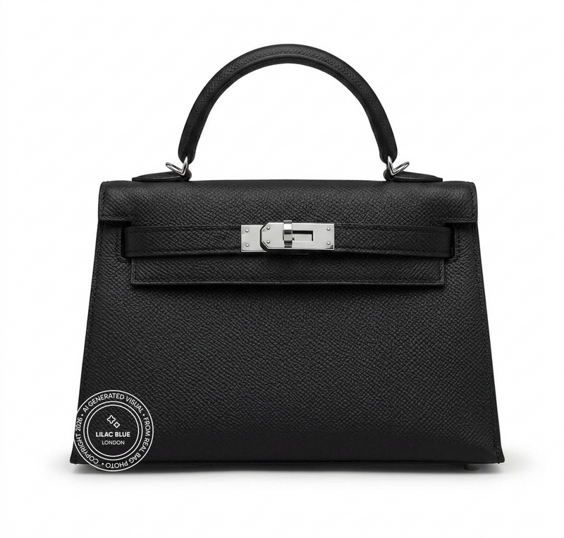 Hermès Kelly 20cm Black Epsom PHW