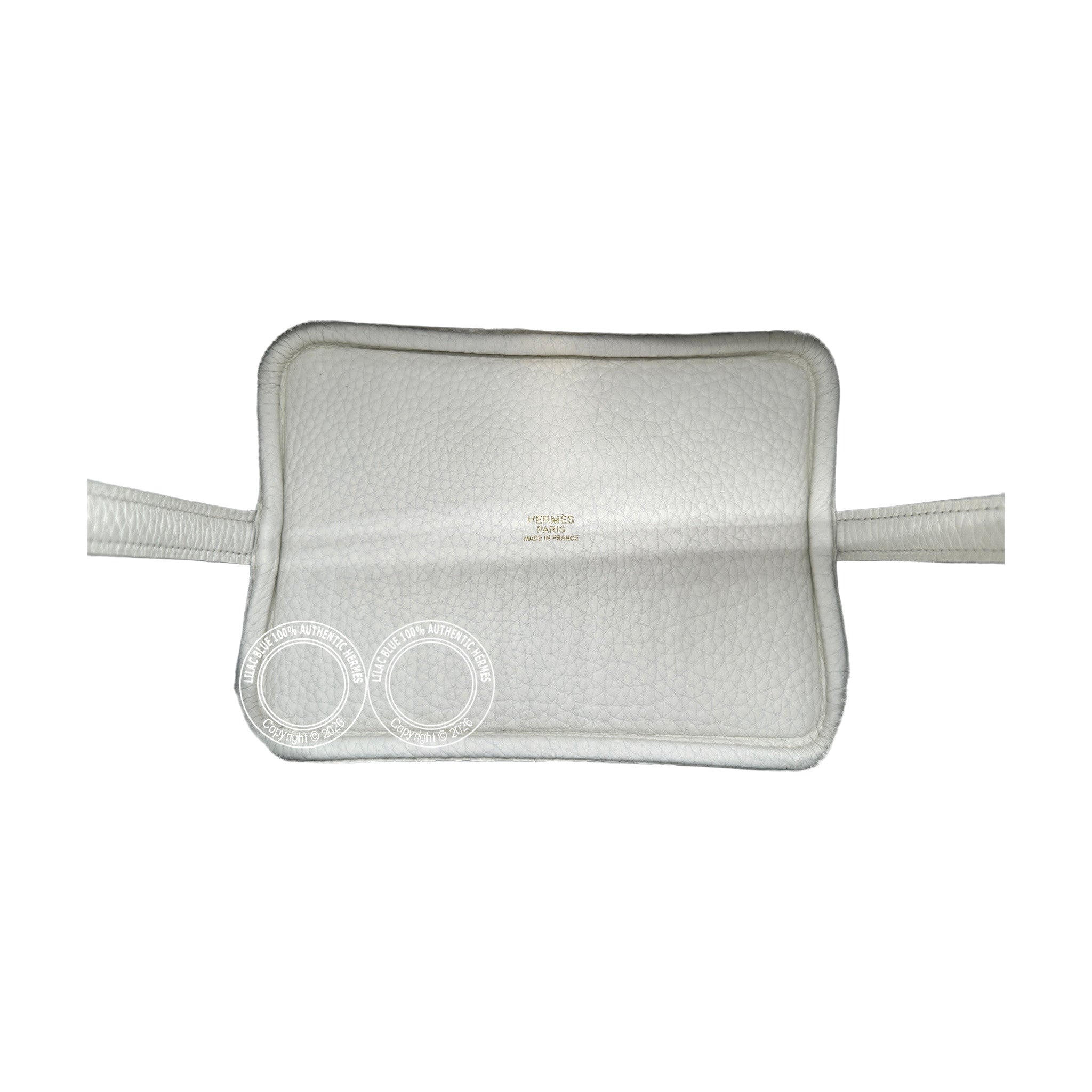 Hermès Picotin 18 New White Tourillion Clemence Gold Hardware — view 10
